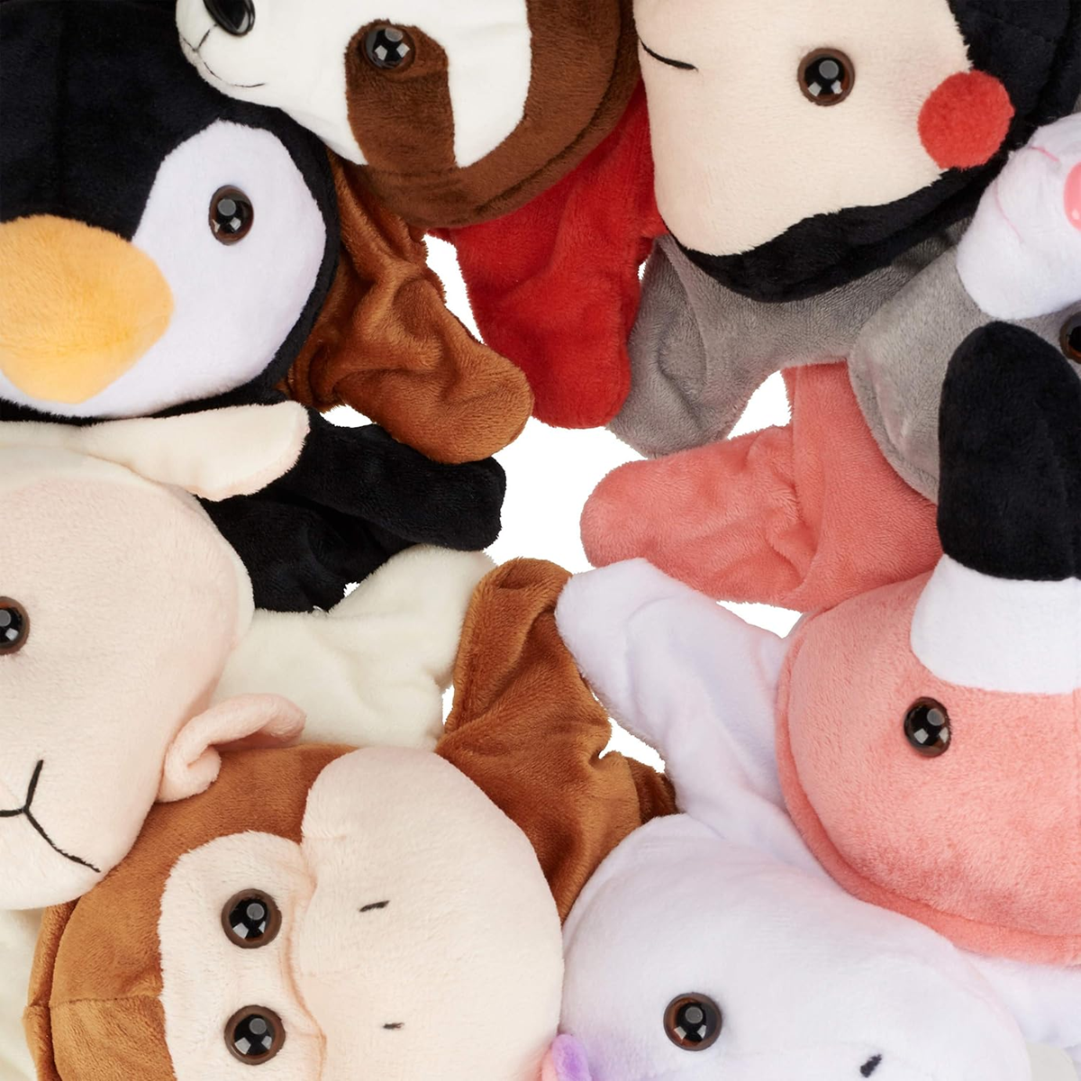 RELAXDAYS marionnettes en peluche pour jeux de rôle 8 personnages