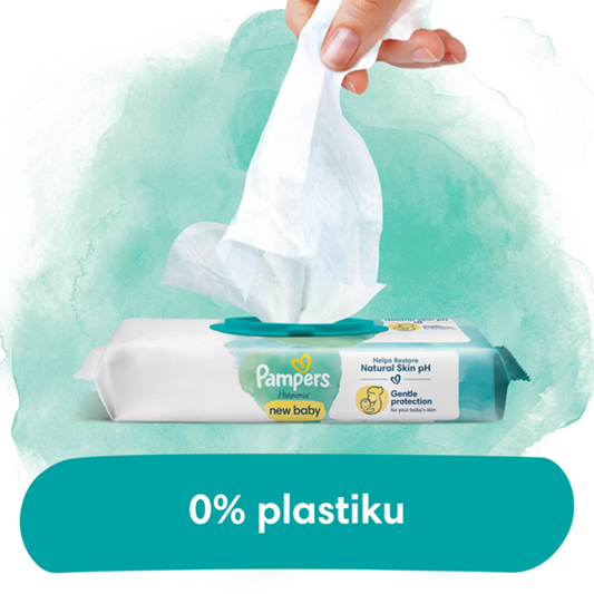PAMPERS HARMONIE chusteczki nawilżane NEW BABY x46
