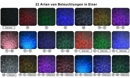 VOKSUN LED Bluetooth projektor hvězd + dálkový ovladač