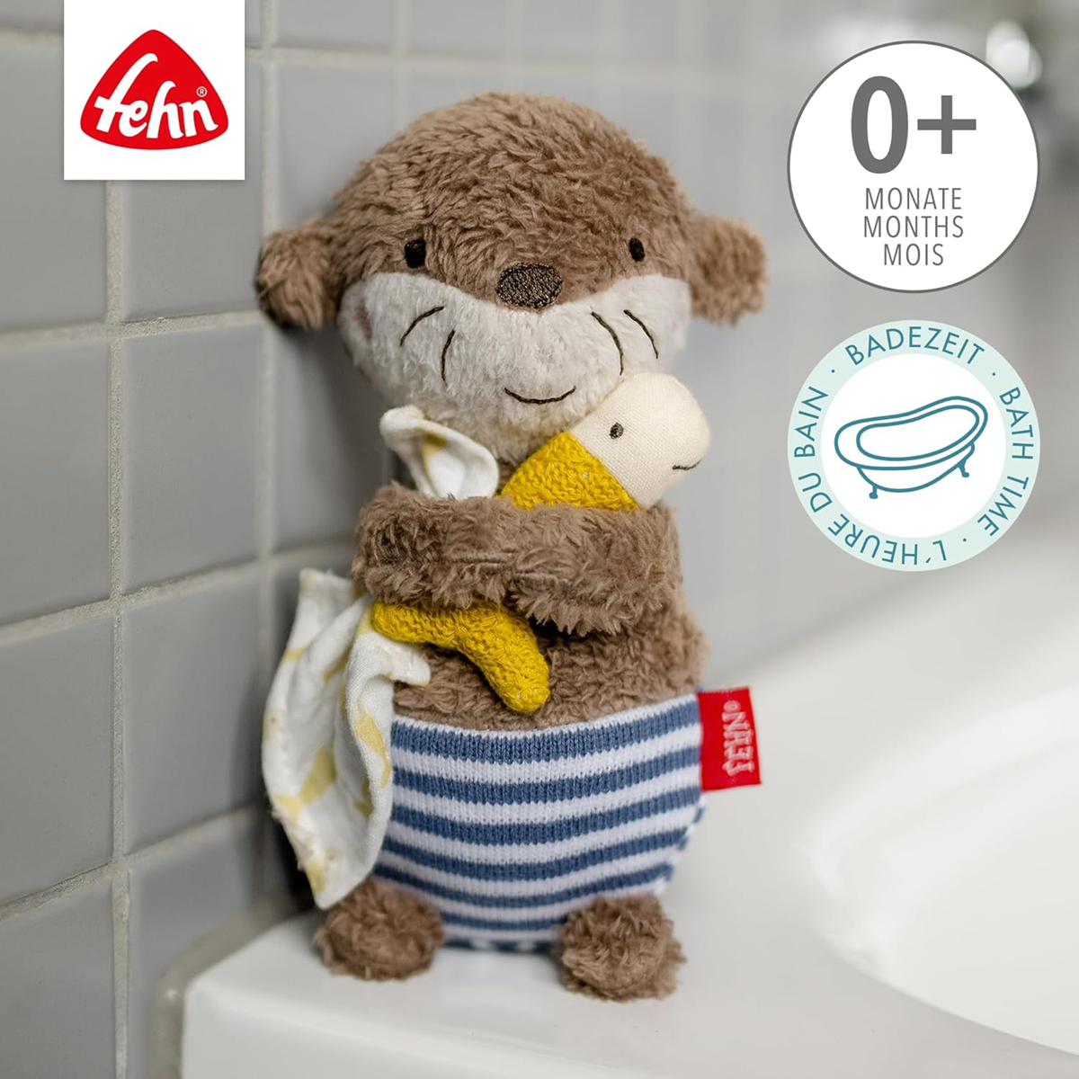 FEHN pluszowa przytulanka zabawka do kąpieli WYDRA 17 cm
