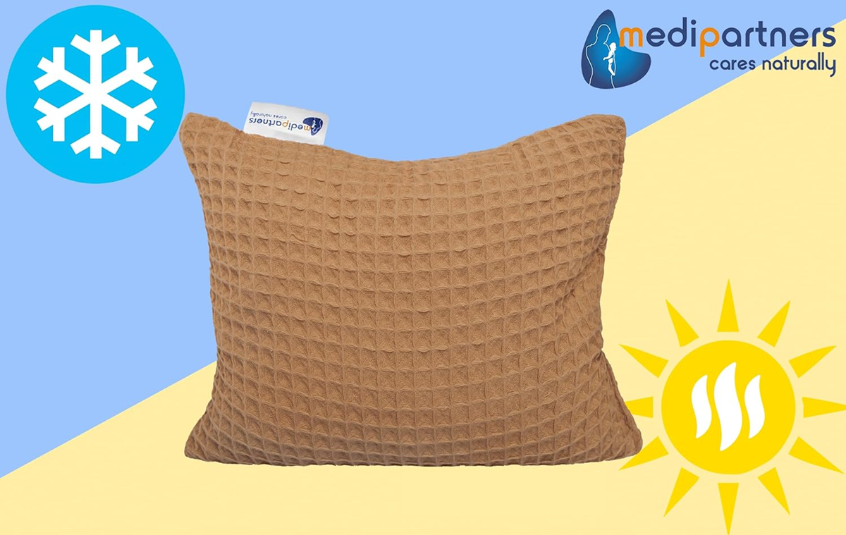 MEDI PARTNERS bombažni termofor s češnjevimi koščicami 20 x 25 cm