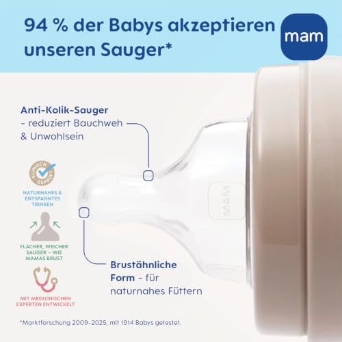 MAM Easy Start antikolikflaskor 0+ 160ml x2