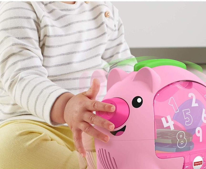 FISHER-PRICE interaktivní prasátko pokladnička pohyb a zvuky J. ANGLIČTINA