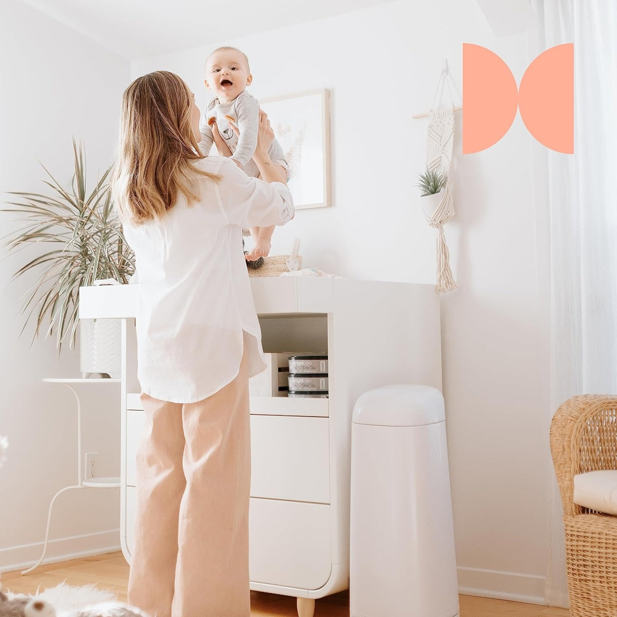 ANGELCARE Dress Up XL Κάδος για πάνες + ανταλλακτικό Dress Up για 180 πάνες