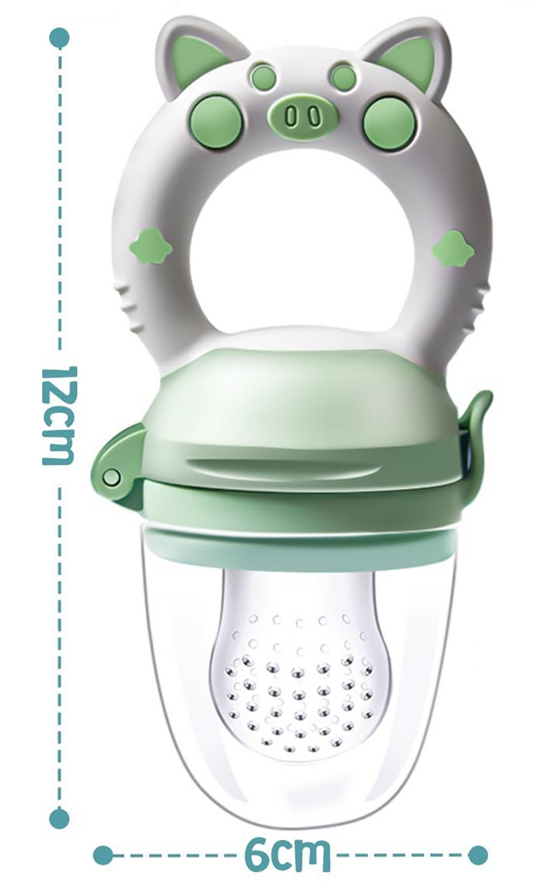 KAIYINGXIN gryzak podajnik na owoce dla dzieci 3-24 m 2 sztuki 2 ustniki