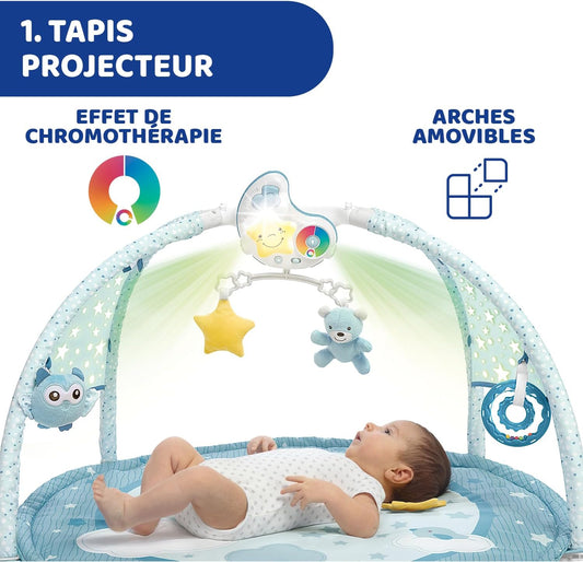 CHICCO Enjoy Colors Gym mata edukacyjna 3w1 + projektor