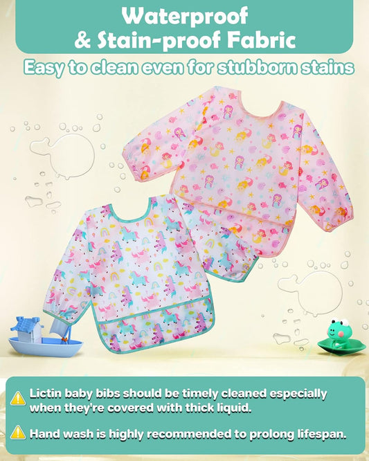 LICTIN śliniaki fartuszki z kieszonką 6-24 m x3