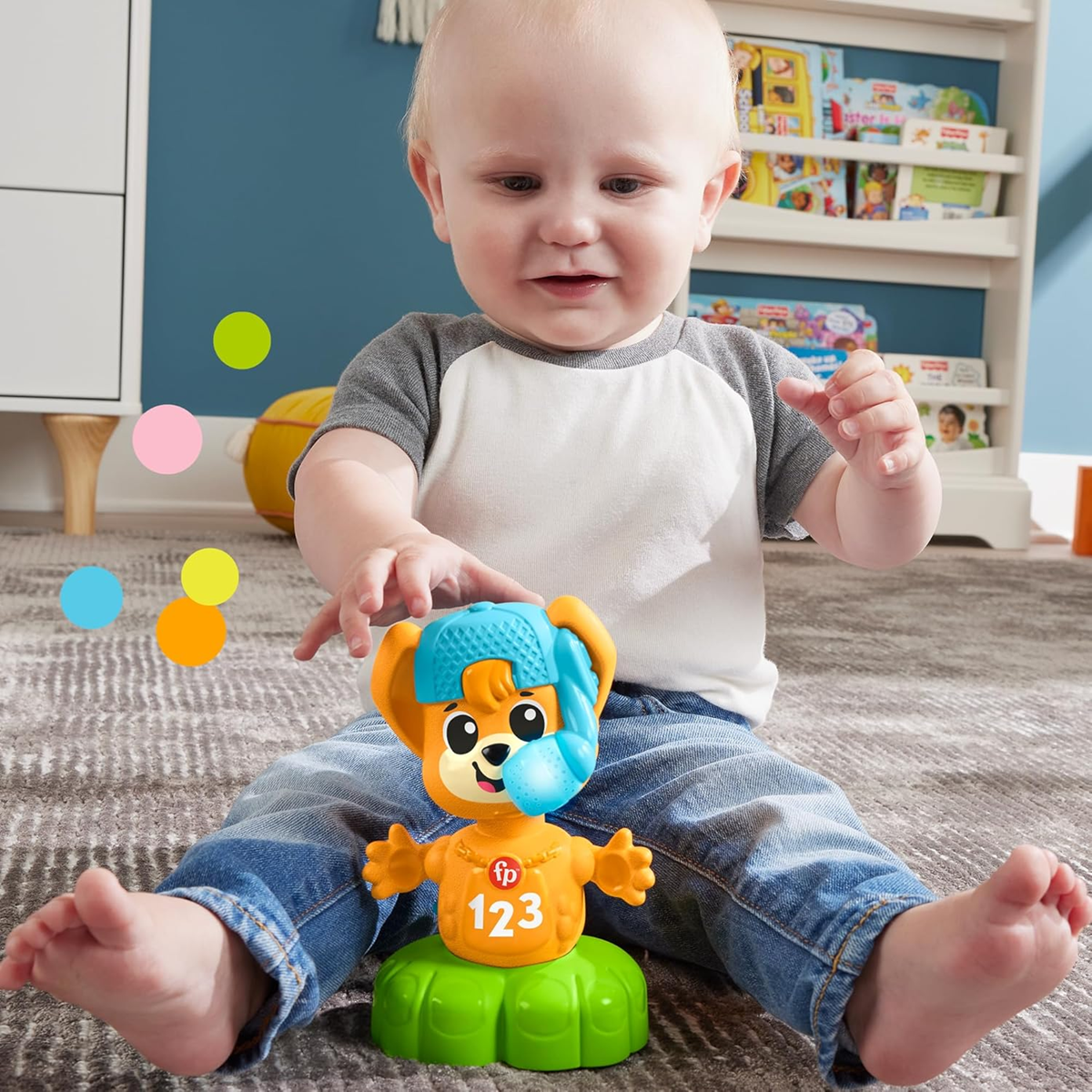 FISHER-PRICE Animal Band interaktiv RÆV, italiensk sprog