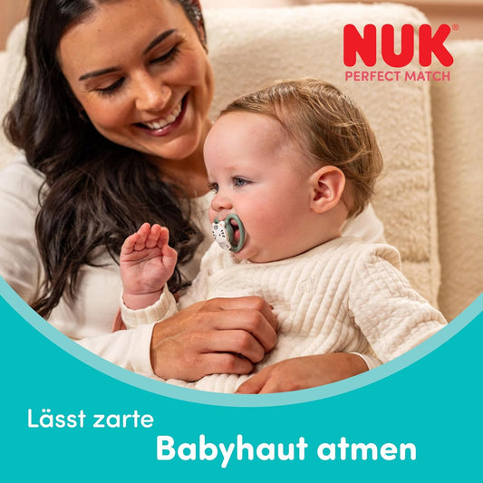 NUK Perfect Match Air Night smoczek uspokajający 0-6m x2