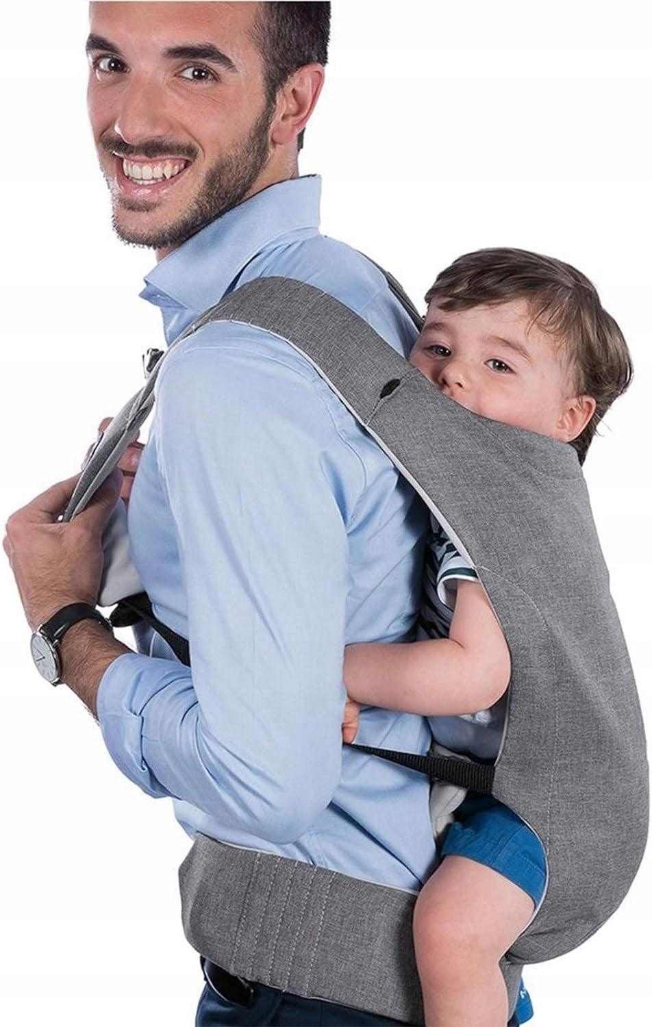CHICCO Myamaki nosidełko ergonomiczne do 15kg, szare nosidło dla niemowląt noszone przez rodzica