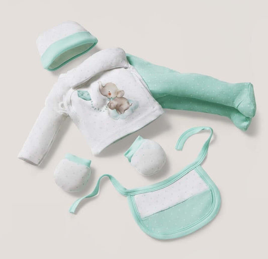 INTERBABY bavlnená darčeková súprava pre bábätká 5 ks