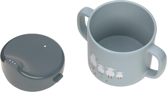LASSIG Sippy Cup Tiny Farmer Sheep tazza con beccuccio 150 ml 6 m+