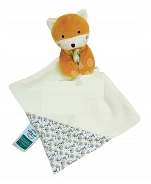 DOUDOU et COMPAGNIE bombažna ninica za crkljanje 16,5 x 16,5 cm LISICA