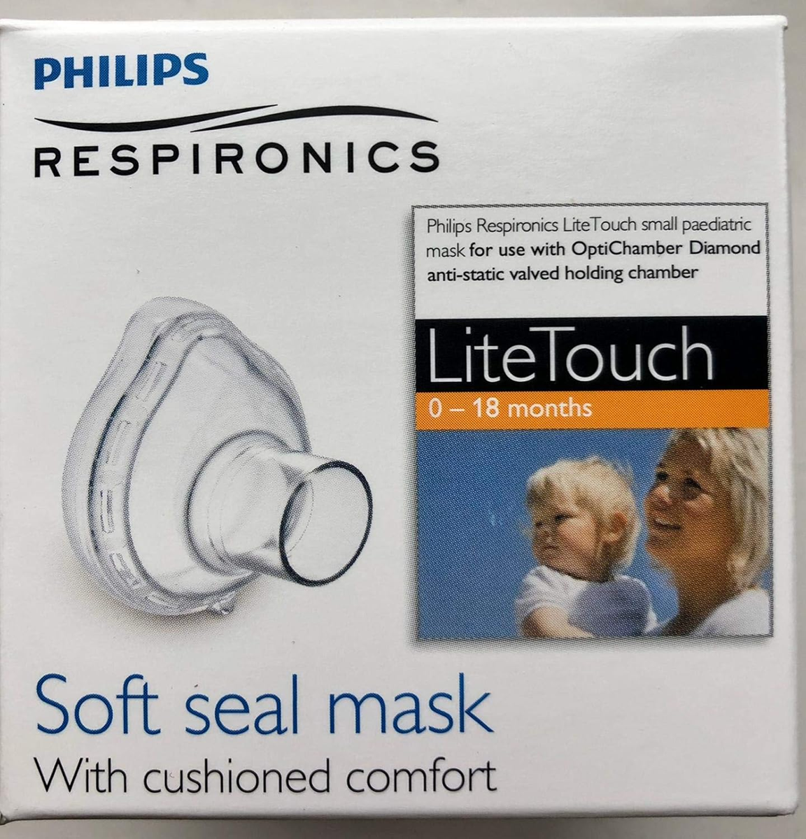 PHILIPS Respironics маска за инхалатор OPTICHAMBER DIAMOND размер S