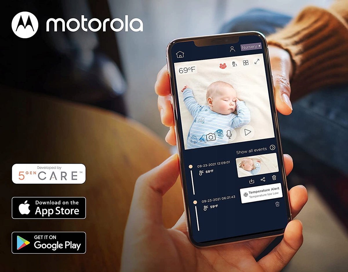 MOTOROLA VM65X Connect elektronická chůvička 5" + stožár