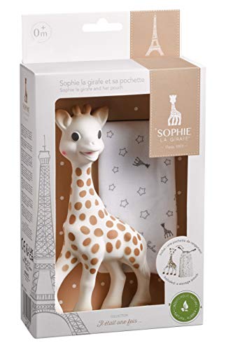 Sophie la girafe jucărie de dentiție + săculeț pentru depozitare