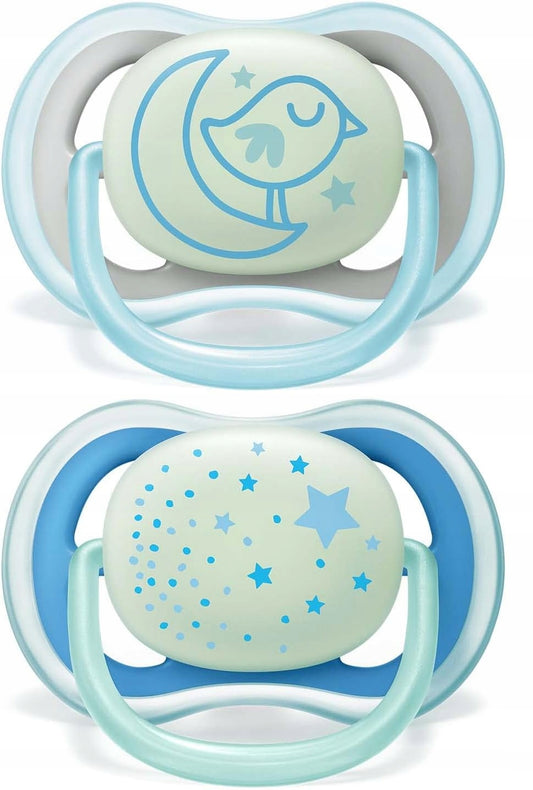 PHILIPS AVENT Ultra Air Night succhietti x 2 6-18 mesi luminosi