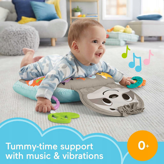 FISHER-PRICE cojín de juego para el tiempo boca abajo perezoso con vibraciones y música