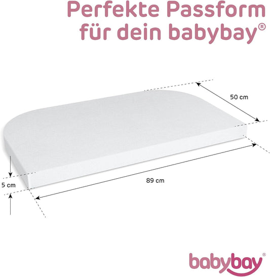 BABYBAY prześcieradło z gumką i membraną 89x50 cm