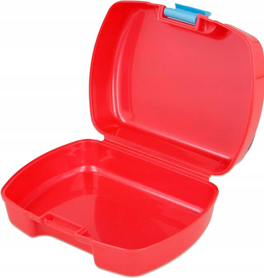 STOR pudełko na przekąski lub małe zabawki PSI PATROL 10,5 x 8,5 cm, czerwone, plastikowe