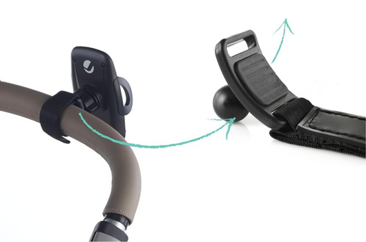 JANE telefonholder til smartphone til styret på klapvogn cykel