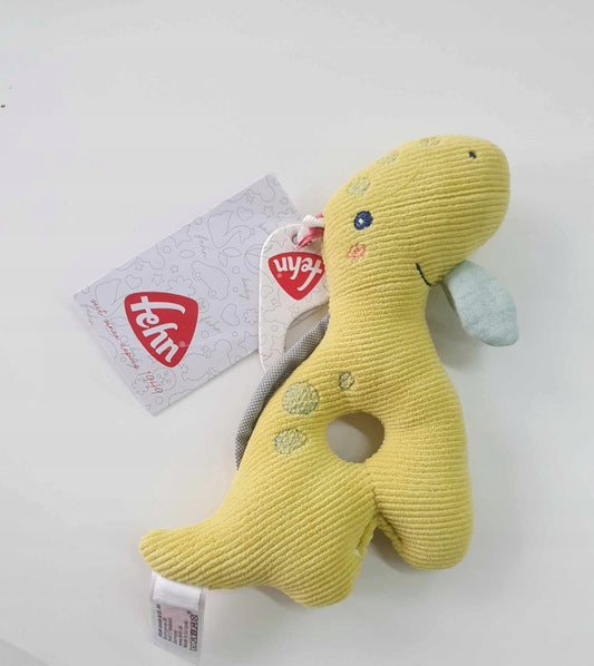 FEHN Happy Dino grzechotka chwytak dla niemowląt 16cm
