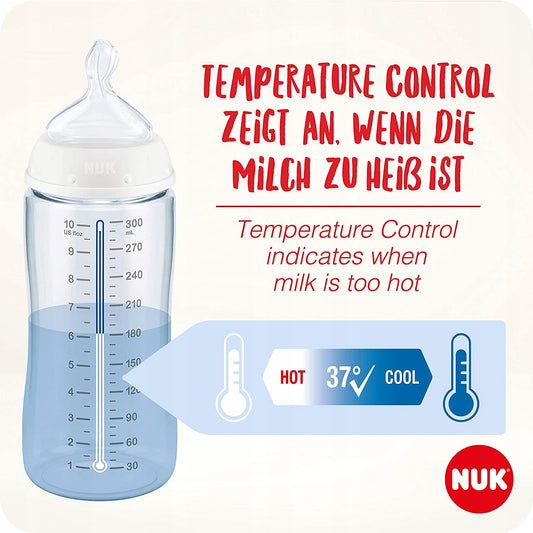 NUK No Colic sada lahví 3× 300 ml 0–6