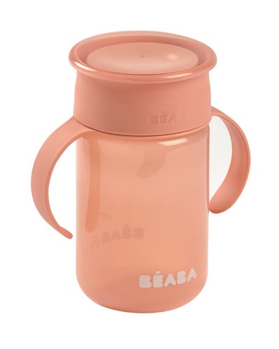Cană de antrenament Béaba 360 pink 340 ml 12m+