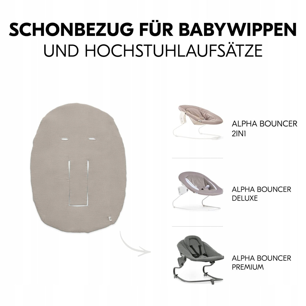 HAUCK prevleka za ležalnik Alpha Bouncer Premium / Deluxe / 2-in-1