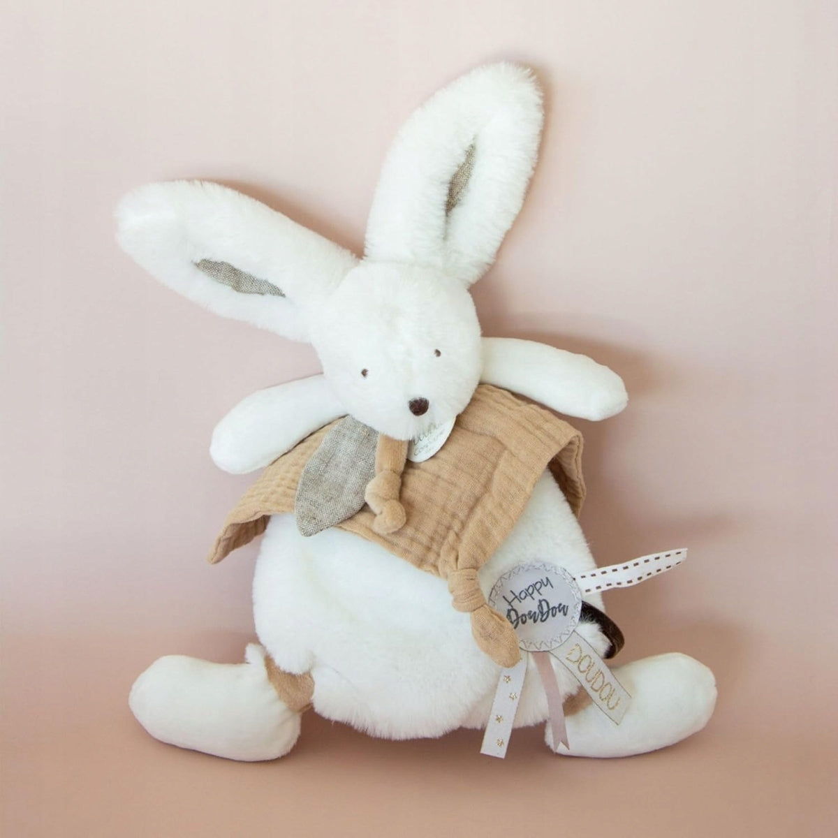 DOUDOU et COMPAGNIE Happy Wildcomforter cuddly toyage 0 +colour white and beigelength 25 cmmaterial