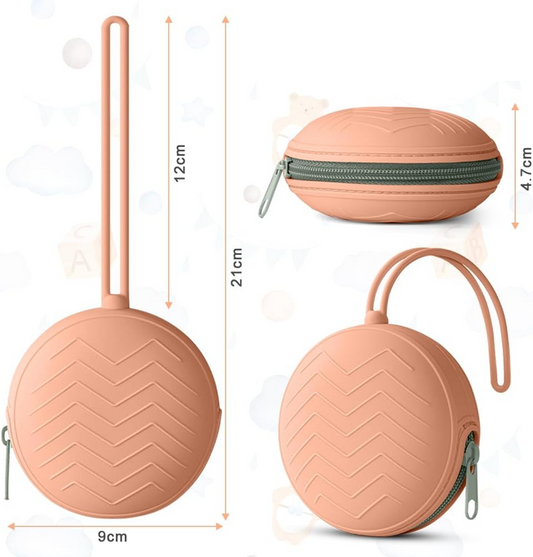 AOLSO uniwersalne silikonowe etui na smoczek średnica 9 cm