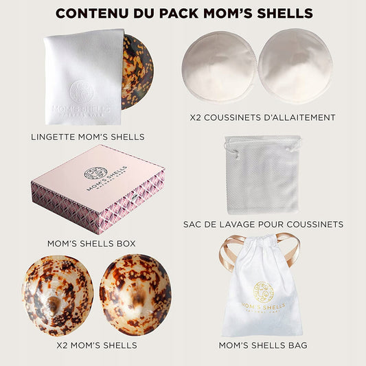 MOM'S SHELLS nakładki muszle z masą perłową rozm. S