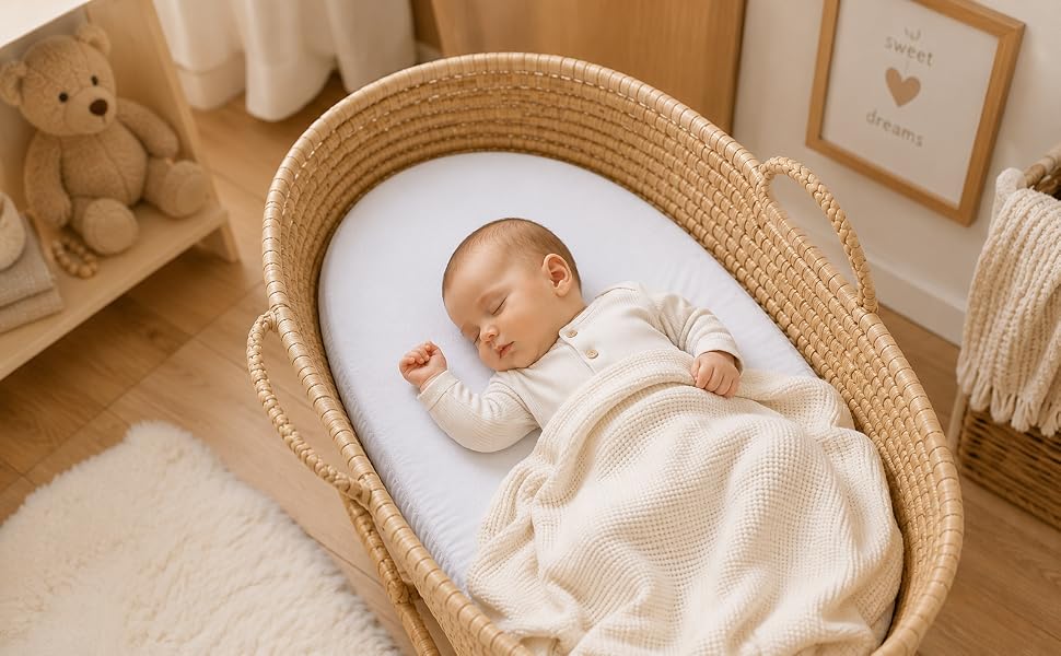 BABYPREM napínacia plachta do Mojžišovho košíka 76x28 cm x2