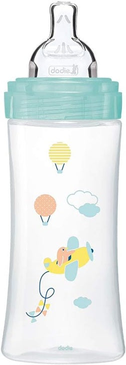 DODIE butelka 330 ml smoczek 3 szybki przepływ 6 m+