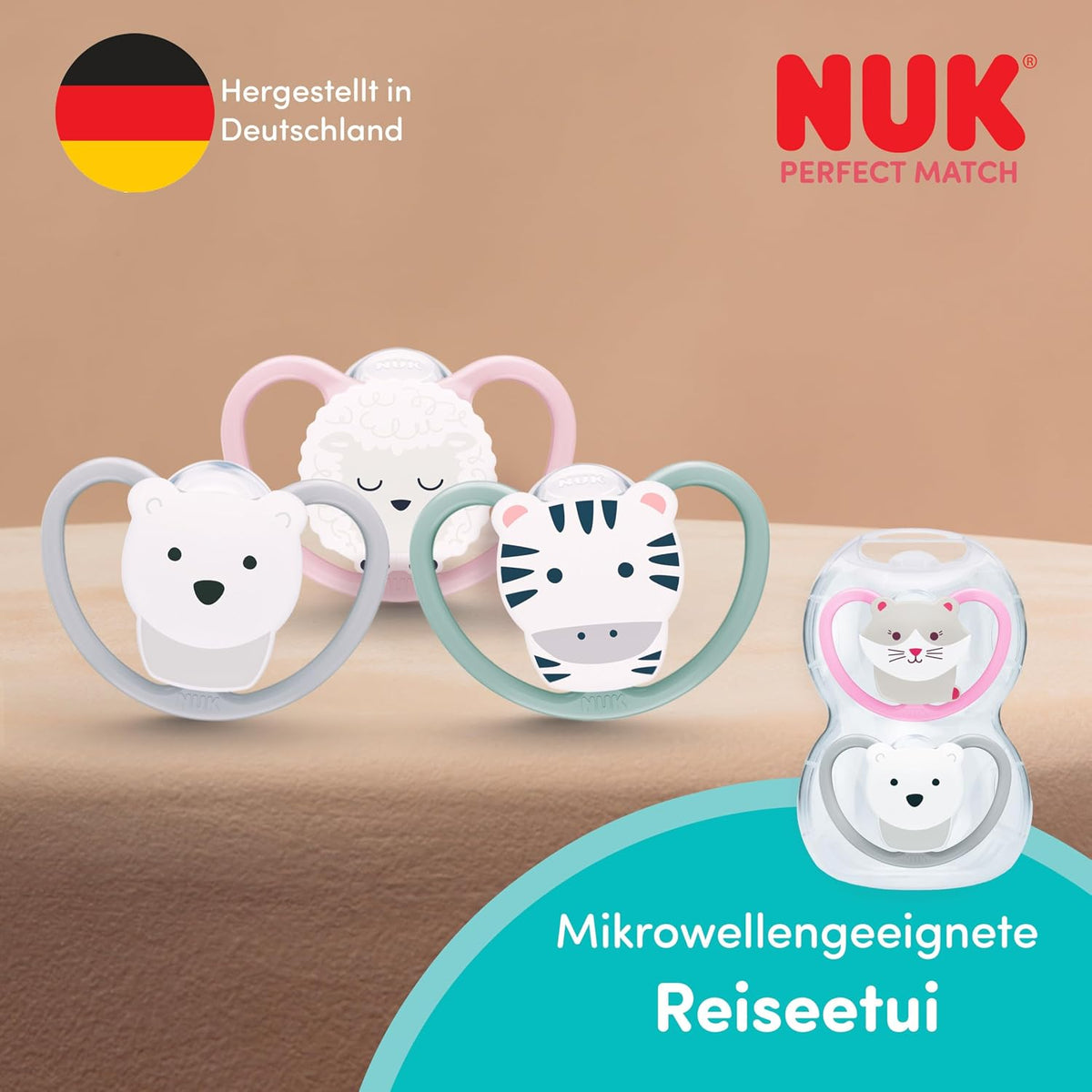 NUK Perfect Match Air cumlík 0-6m x2