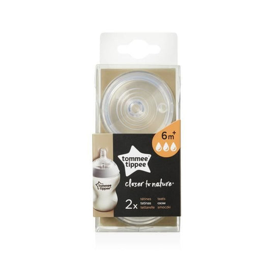 TOMMEE TIPPEE suzete 6m+ x2 flux rapid