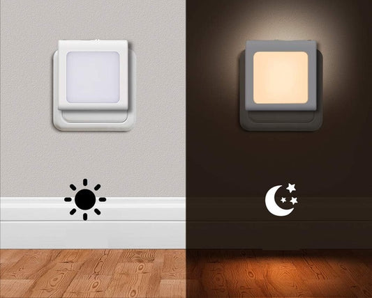 EMOTIONLITE luz de presença LED para tomada 7x7 cm 2 unidades