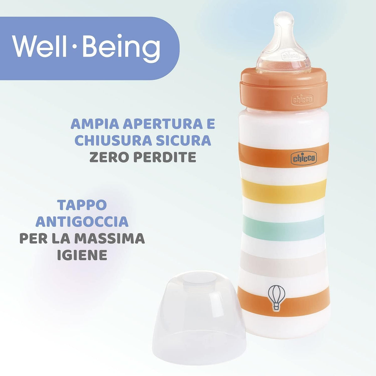CHICCO butelka Well Being 4m+ 330ml