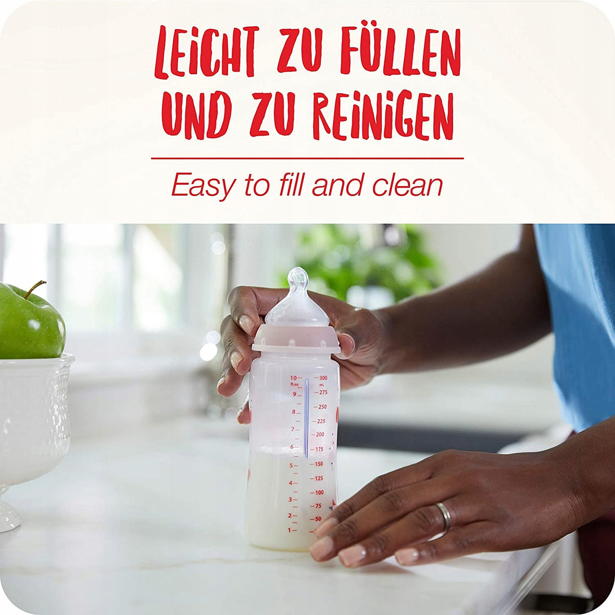 NUK No Colic cumisüveg szett 3 x 300 ml 0-6