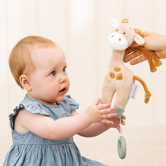 NATTOU pluszowa zawieszka z pozytywką La-Le-Lu ŻYRAFA LUNA 22 cm