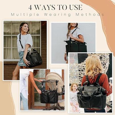 MISS FONG zaino per passeggino con accessori 4 in 1