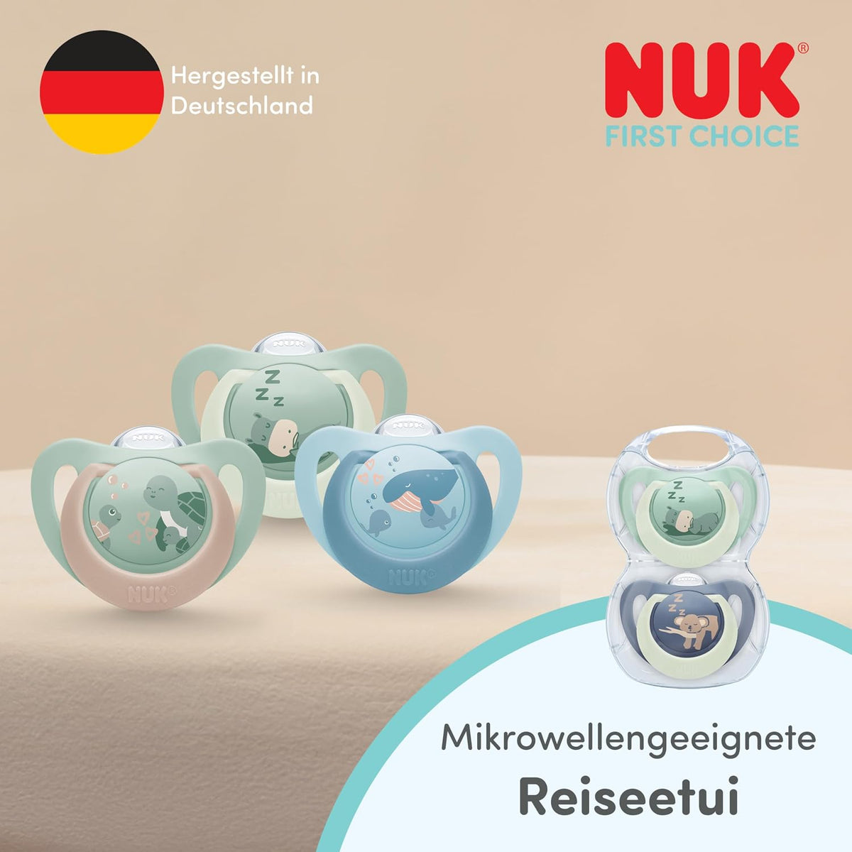 NUK First Choice silikónový cumlík na upokojenie x2 6–18 mesiacov