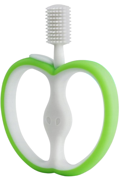 LOVE NOOBS inel gingival din silicon periuță 360° 4 luni+