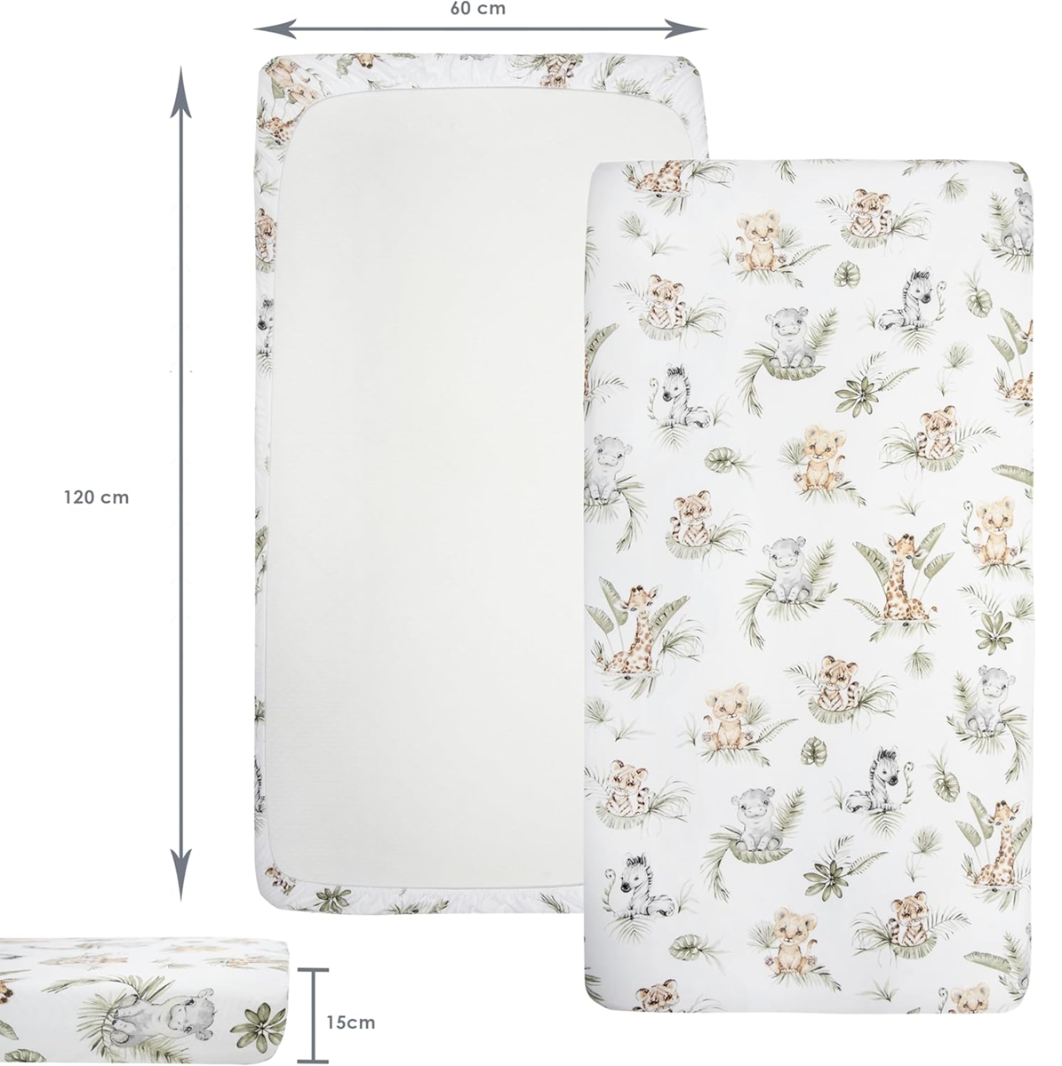MEDIPARTNERS чаршаф за креватче 60cmx120cm x3