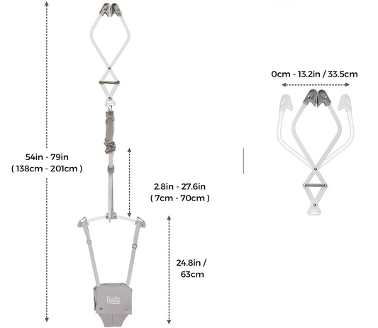 FUNLIO Hop skoczek futrynowy 6-24 m do 18 kg