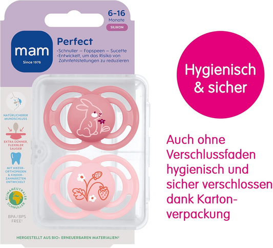MAM Perfect smoczek x2 6-16msc SILIKON