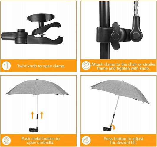 ZJ RIGHT parasol ochronny do wózka średnica 62 cm promienie UV wodoodporny