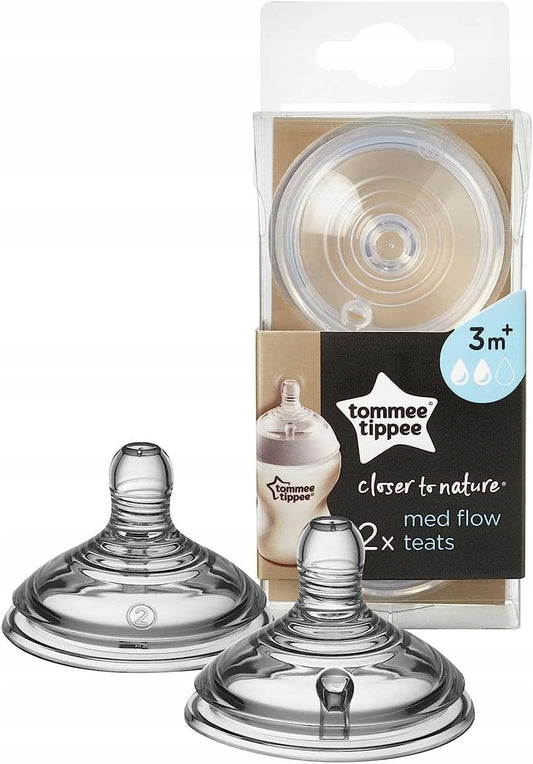 TOMMEE TIPPEE cumisüveghez való cumi CLOSER TO NATURE 3 hónap+ 2 db