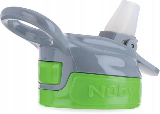 NUBY Vaso antiderrame Flip-it de tritán con pajita y boquilla 3 m+ 360 ml