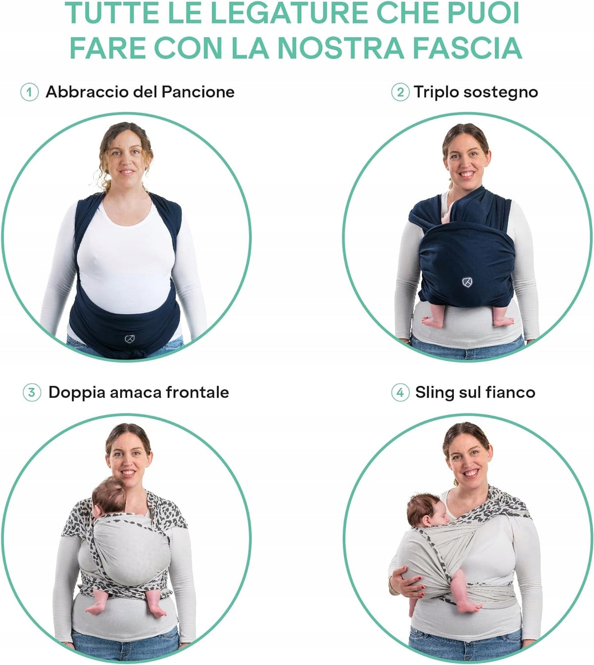 KOALA BABYCARE еластичен слинг за носене до 15kg